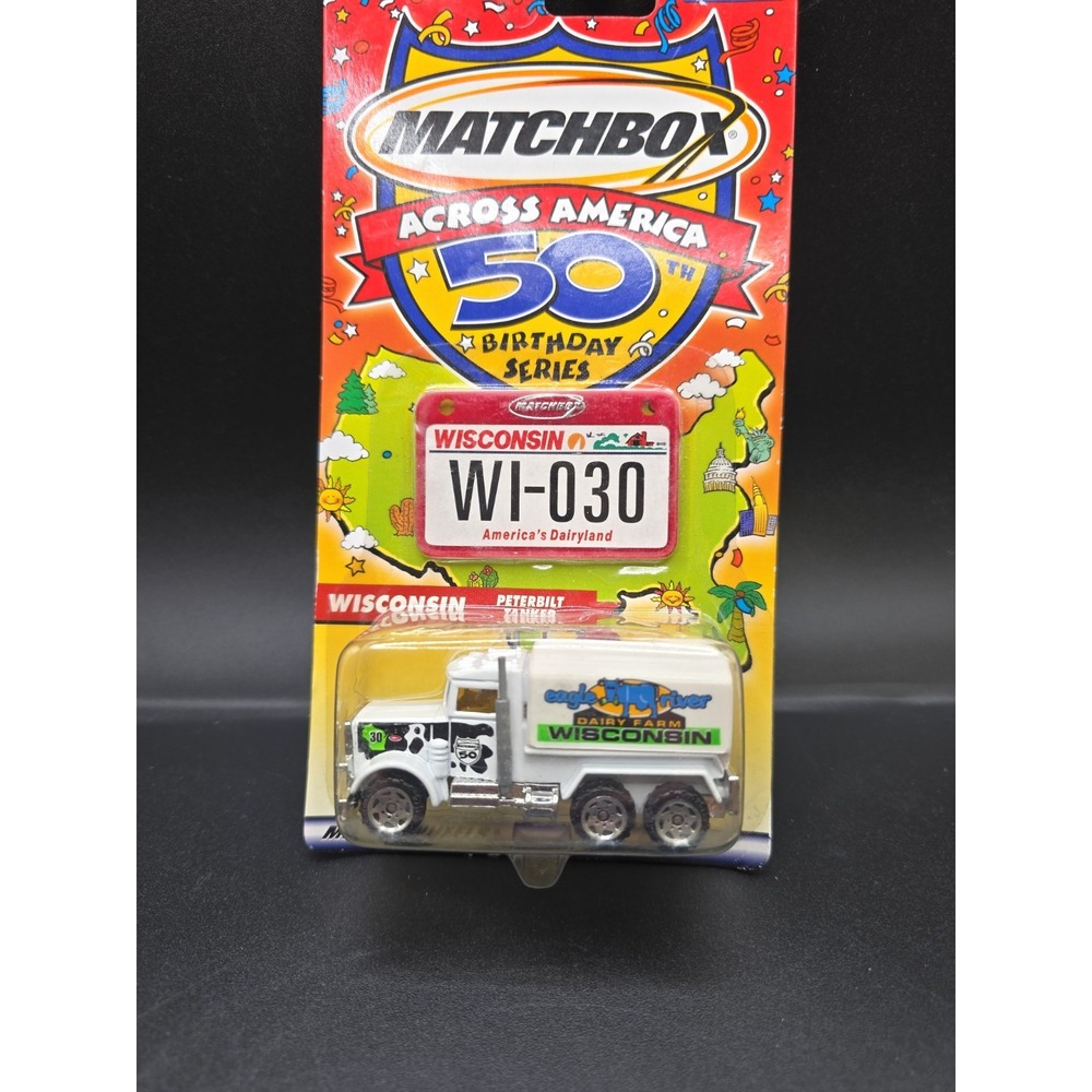 Matchbox Across America 50th Birthday Series Wisconsin Peterbilt Tanker NIP